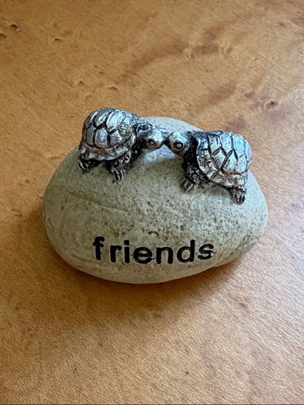 Friends Tortoise Decorative Rock Accent - Beige